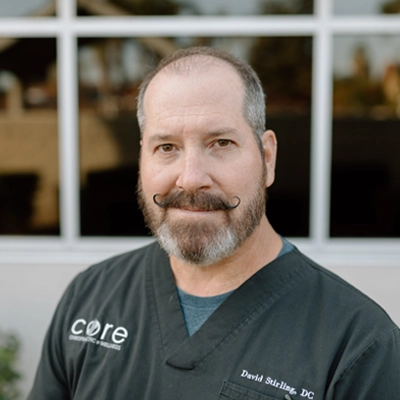 Chiropractor David Stirling smiling.